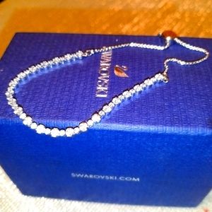 Swarovski Crystal Subtle Clear Bolo Bracelet